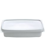 Lid Disposable, Rectangular, Non-Vented, White (1,000 per case) - C08