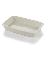 Entr&eacute;e Dish China Rectangular, Ivory (24 per case) - J291