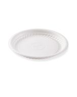 9" High Heat Disposable Plate, White (400 per case) - A46H
