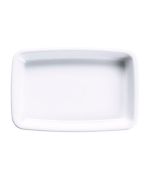 12 oz. Reusable Alacite Entr&eacute;e Dish, Rectangular, White (24 per case) - B50