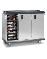 Premium Meal Delivery Cart, 24 Tray Capacity, End Load, Triple Door, 4.5" Spacing