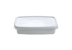 Lid Disposable, Rectangular, Non-Vented, White (1,000 per case) - C08
