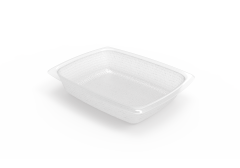 Disposable Side Dish 6 oz., Rectangular, Opaque White (4,000 per case) - A05A