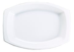 Disposable Entr&eacute;e Dish 15 oz., Rectangular, White (500 per case) - A32