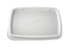 Lid Disposable High Heat Non-Vented, White (2,000 per case) - B82