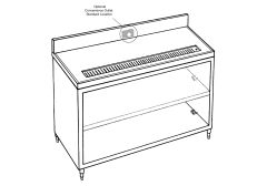 Beverage Counter, 60" Length - J711