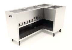 4-Well Slim L-Shape Hot Food Counters, 70" - J714L/R Series