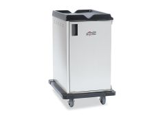 Premium Meal Delivery Cart, 12 Tray Capacity, Side Load, Single Door, Four 6" Balloon Casters, 4.5" Spacing - MD12SLP6B4-45