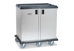 Premium Meal Delivery Cart, 32 Tray Capacity, Side Load, Double Door, Six 8" Balloon Casters, 4.5" Spacing - MD32SLP8B6-45