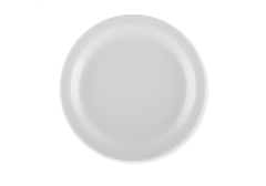 China Plate, 9 inch, Narrow Rim, Bright White (24 per case) - D900