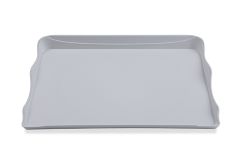 Room Service Tray 15" x 20" with Antibacterial Protection, Light Gray (12 per case) - RST1A-GR